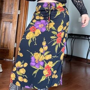 Clio Vibrant Floral Maxi Skirt